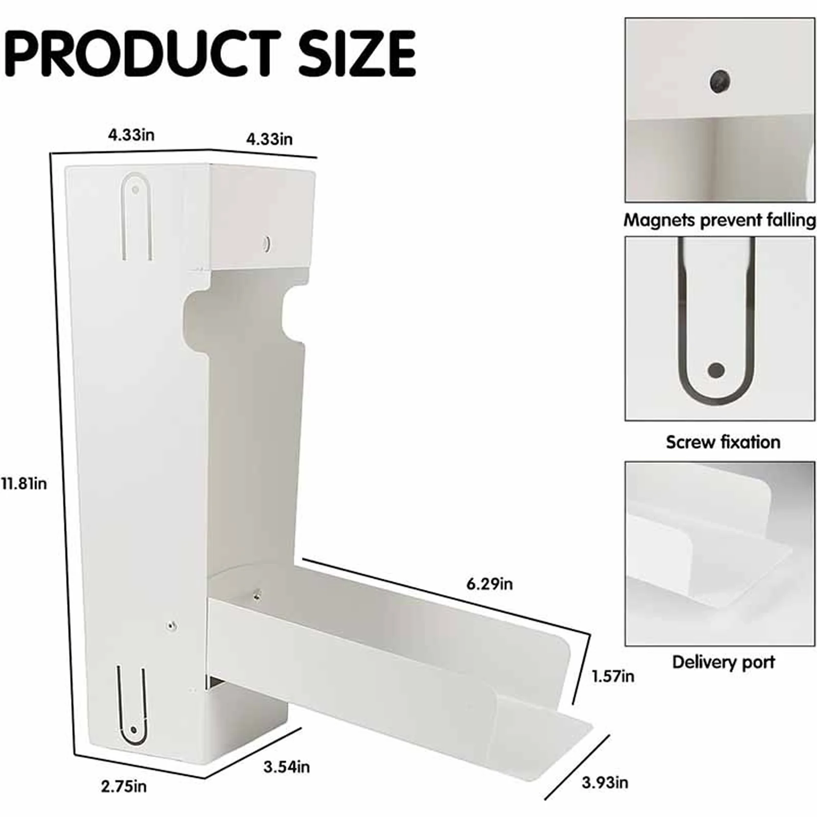 Rainwater Diverter for 3x4 Inch Standard Downspout Rainwater Collection System with Screws Rainwater Diverter with Screws