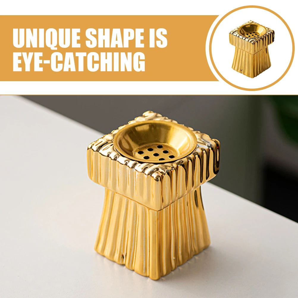 

Ceramic Incense Holder Chinese Style Aromatherapy Decor Desktop Adornment Home Office Yoga Meditation Room Gift