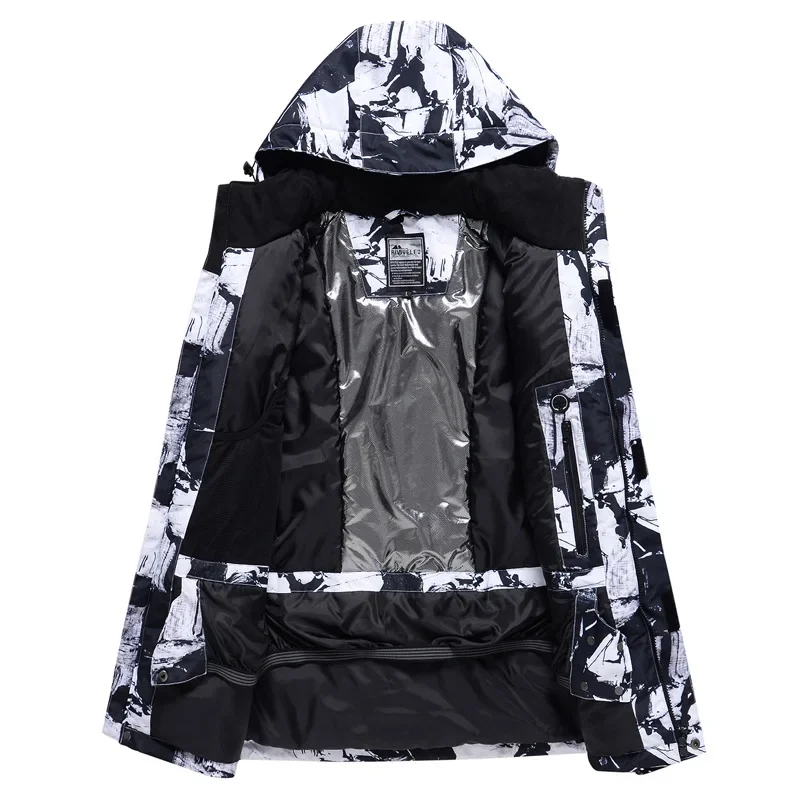 بدلة تزلج لوحة واحدة لوحة مزدوجة للرجال والنساء شتوية خارجية الحرب m وبدلة تزلج مقاومة للرياح OT4 2025 #3