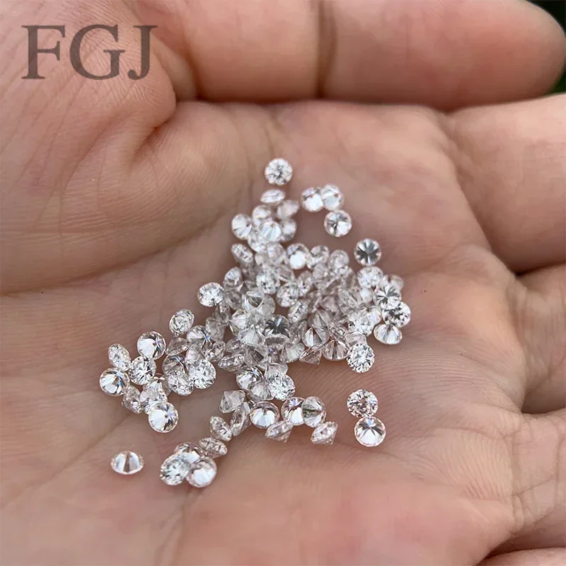 

New Small Size Moissanite Super White D Color 0.7mm-2.8mm Melee Beads Round Brilliant Cut Gemstone for Rings NeckacesDiy