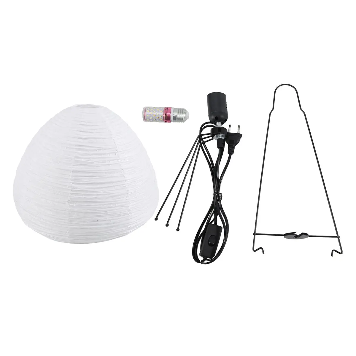 ABCD Japanese Rice Paper Lantern LED Table Lamp Living Room Bedroom Bedside Study Hotel Homestay Tripod Floor Lamp,EU Plug