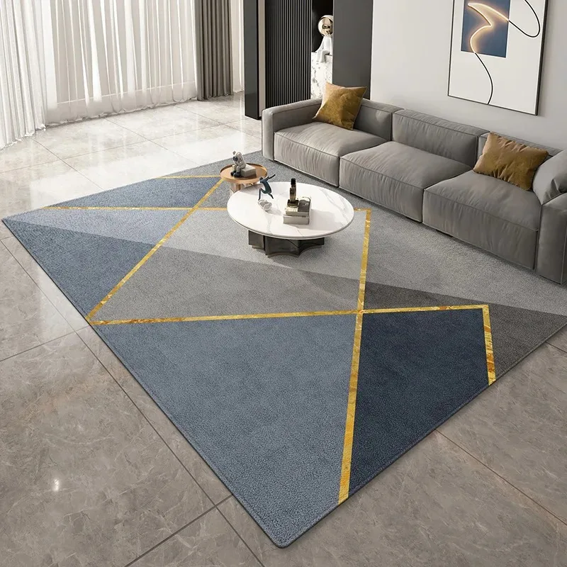 Simple Style Carpet Geometric Area Rug for Modern Bedroom Sofa Coffee Table Mat Large Area Living Room Carpet Home Decoration