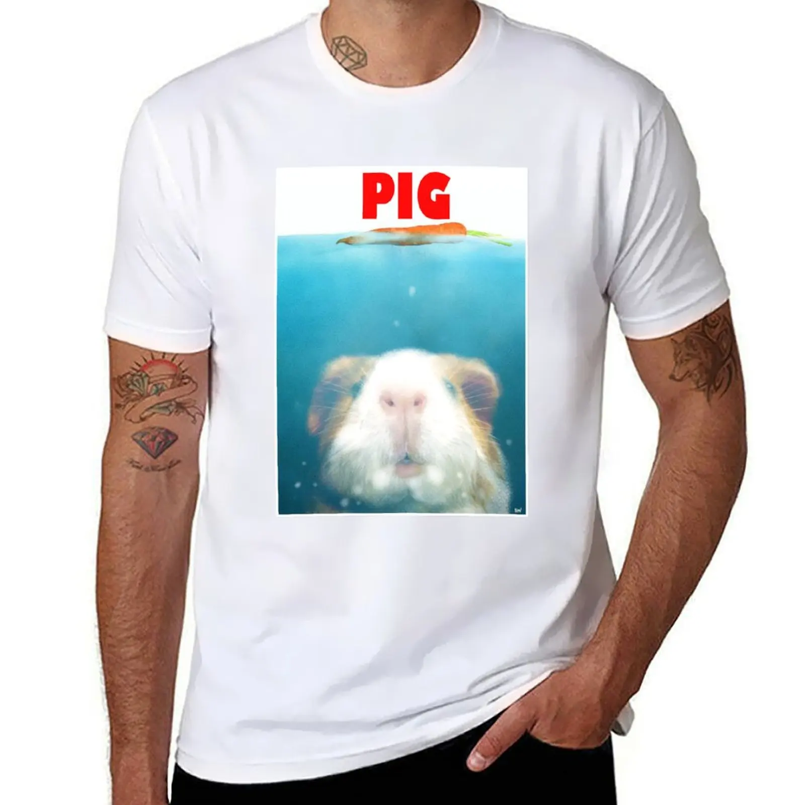 

Sea Pig T-Shirt man t shirt summer funny t shirts cotton