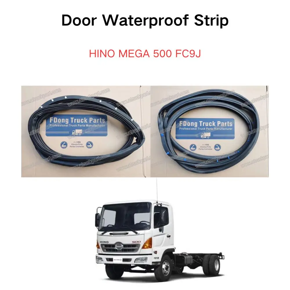 FDONG Door Waterproof Strip Door Seal Strip,Door Rubber Seal Strip,Auto Weather Striping for HINO MEGA 500 FC9J