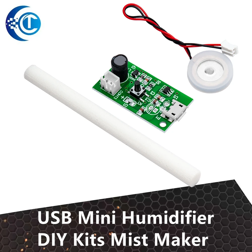 USB мини-увлажнитель DIY Kit-Mist Maker, плата драйвера, пленка для распыления тумана, лист распылителя, мини-осциллирующий USB Mi