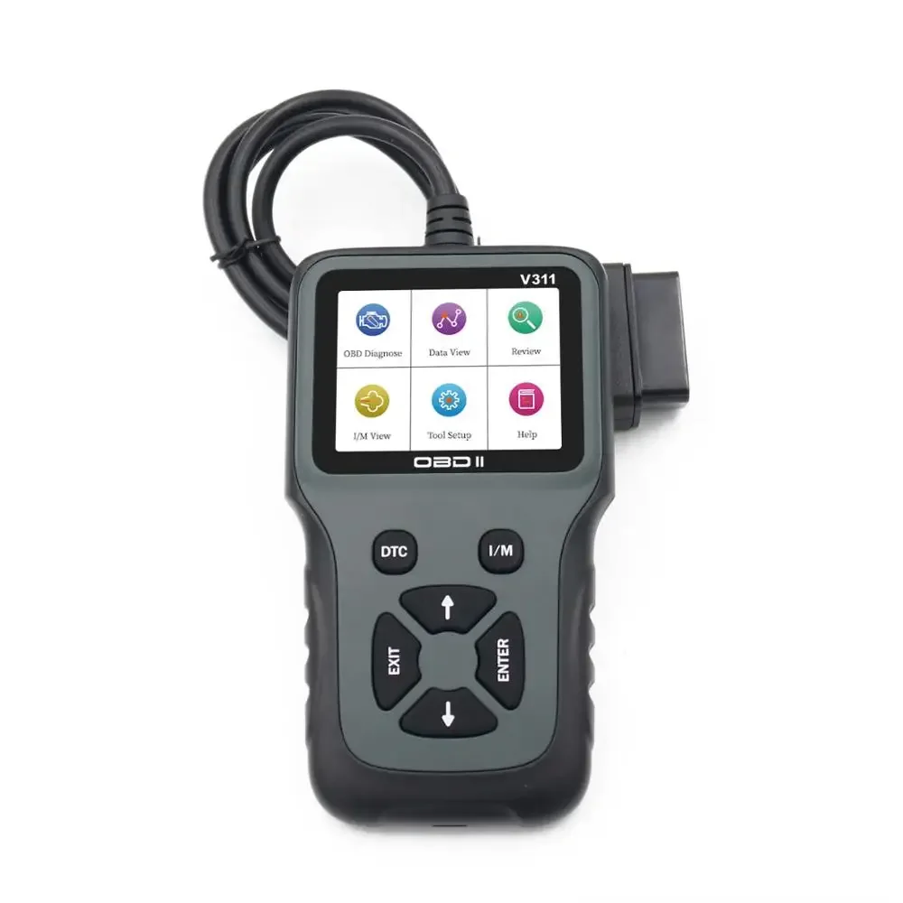 Automotive OBD display scanner, automotive OBD 2 device diagnostic tool with C-type interface
