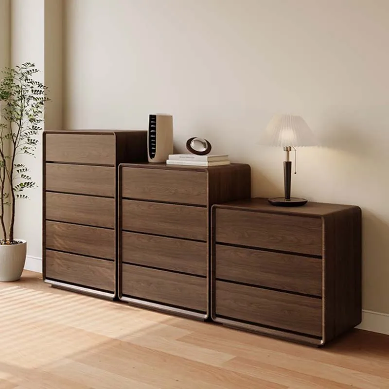 

Nordic Retro Chest Of Drawers Wood Organizer Brown Modern Cabinets Bedroom Storage Luxury Szafki Do Salonu Furniture Living Room