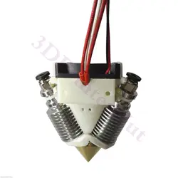 3D Printer Diamond Hotend Multi Color Hot End 3 IN 1 OUT Extruder HotEnd full kit/set for 0.4mm 1.75mm filament