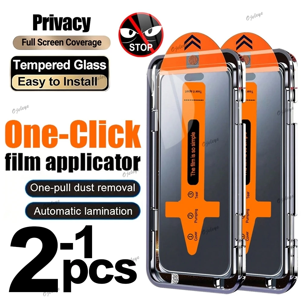 1-2PCS Einfach Installieren Privatsphäre Screen Protector Für Samsung A36 5G A35 A34 A26 A25 A24 A32 a31 A23 A22 A21S A30 Anti-Spy Glas Film