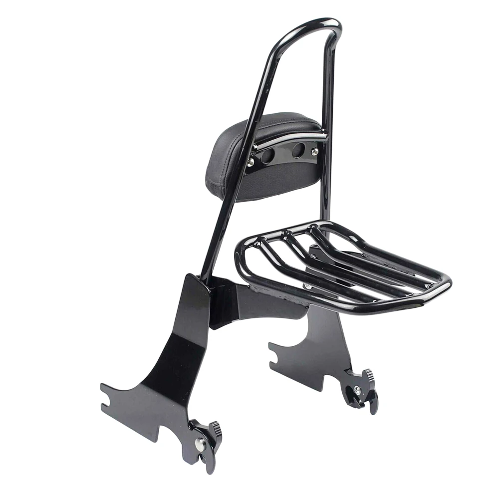 Hot Sell   for Sportster XL883 XL1200 94-03 Sissy Bar Luggage Rack Chrome Backrest