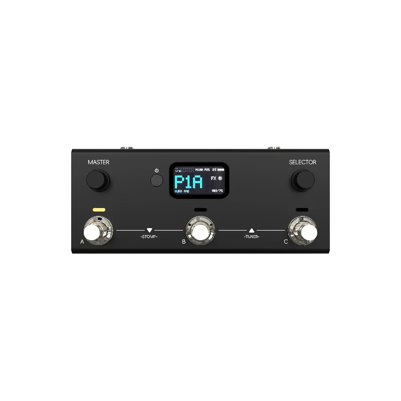 Livtra MOSAIC 3-Switch Portable Multi-Effects Processor with Amp/Cab Sims, IR Loading, Drum Programming & USB-C Audio