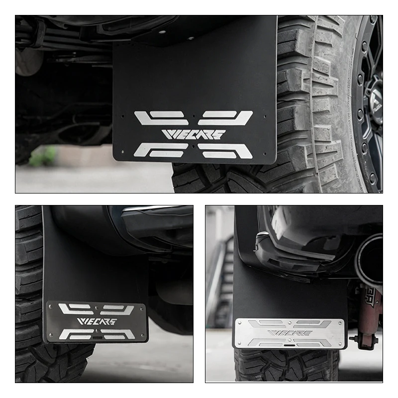Wide Mudguards For Ford Ranger 2024-ON 4 Wheel Wider Mudguard Splash Fenders Without Drilling Off-Road Exterior Car Accessories