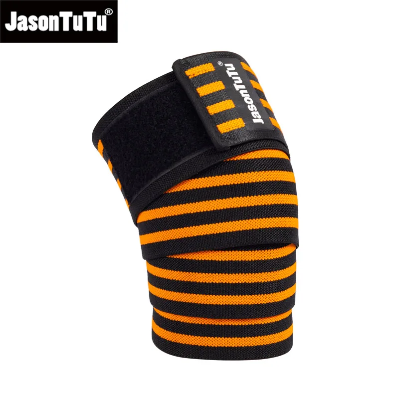 JASONTUTU 1 Pc Adjustable Elastic Knee Wraps Support for Weightlifting Kettlebell