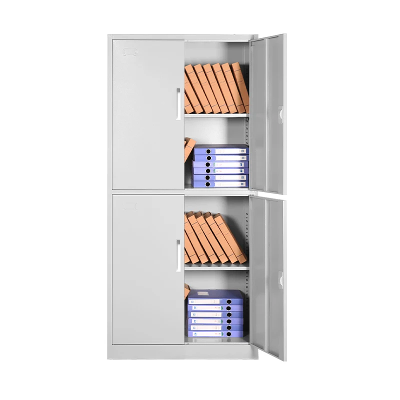 Customized 4 Doors Steel Filing Cabinet Metal File Documents Storage Office Cupboards Vertical Steel Filing Cabinet