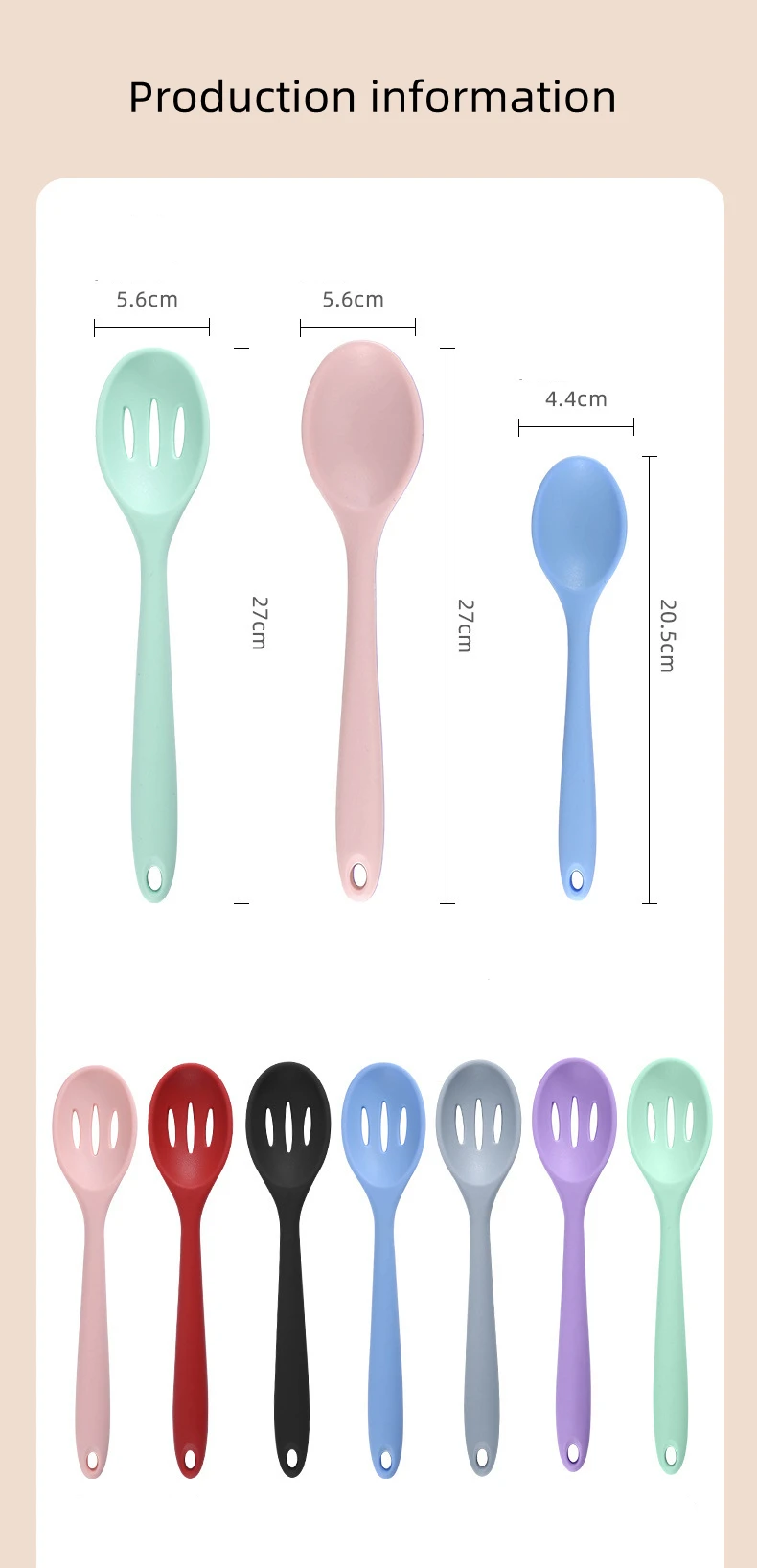 Posate Silicone Antiaderenti Set Di 4 Cucchiai In Silicone HEMOTON - Utensili Da Cucina Antiaderenti, Per Bambini, Cottura E Miscelazione, Multicolore Cucchiai Da Cucina Multiuso