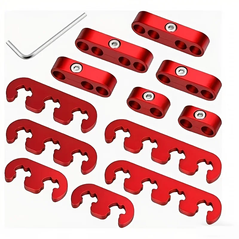 12PCS Engine Spark Plug Cable Clips Heat Resistant Nylon Wire Holders, Fuel Line Clips for Car Truck Motorcycle Ignition Coil