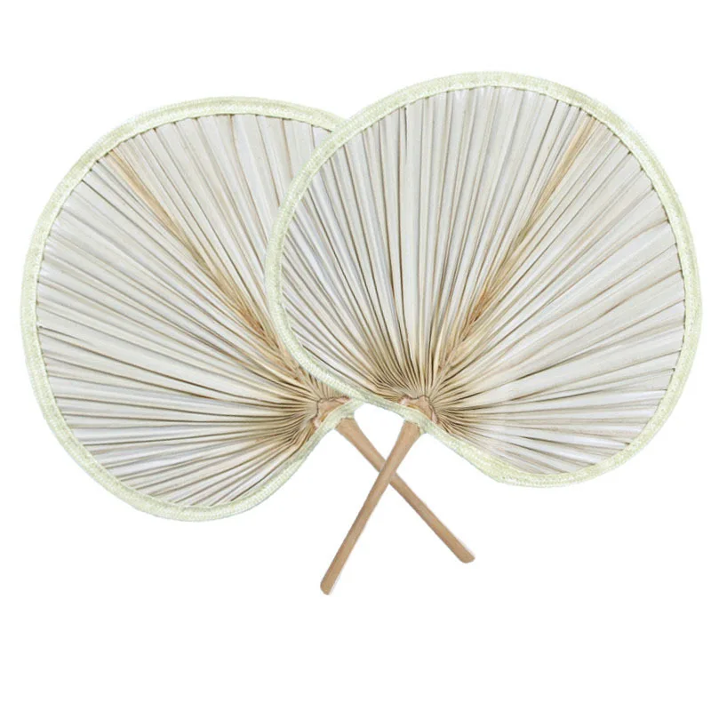 Hand Fans Hand Made Fan Rattan Decoration For Wedding Natural Palm Leaf Woven Fans Wall Art Decor For Farmhouse Ornaments