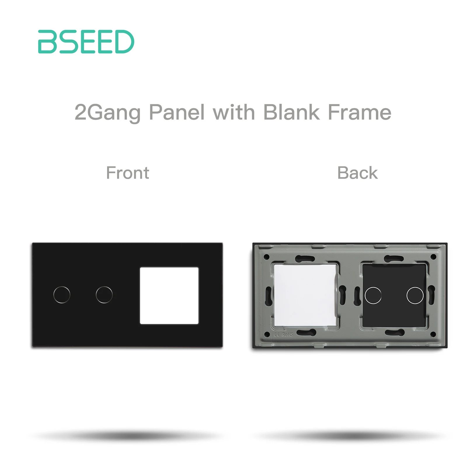 BSEED Zigbee Touch Schalter Funktion Teil Glas Panel Smart Dimmer Vorhang Schalter DIY Teil Zigbee Tuya Steckdose Teile Mit Neutral