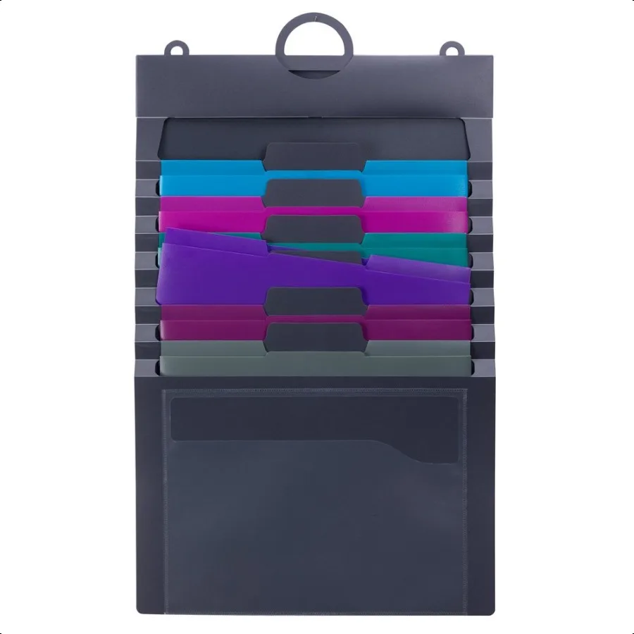 

Cascading Wall Organizer Gen 2 6 Pockets Letter Size Gray Jewel Pockets 92063