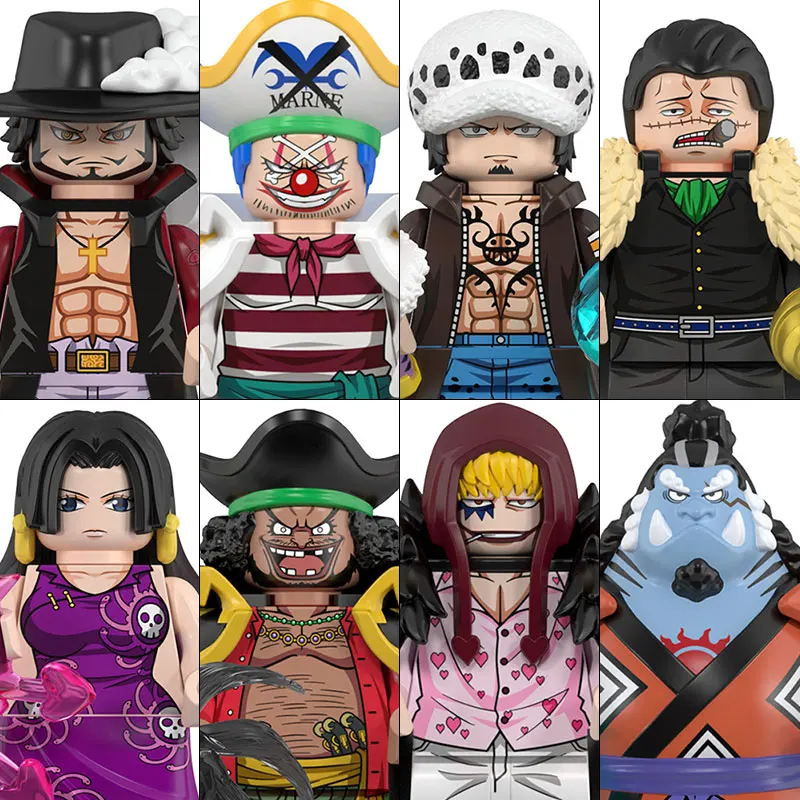 WM6190 ONE PIECE Luffy Zoro Nami Sanji Chopper Bausteine Mini-Actionfiguren Zubehör Halloween Weihnachtsgeschenke für Kinder