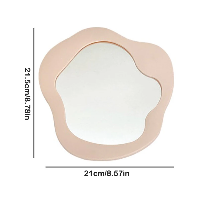 Irregular Decorative Mirror Irregular Desktop Makeup Mirror Creative Mirror Female Student Dormitory Supplies Home Decor