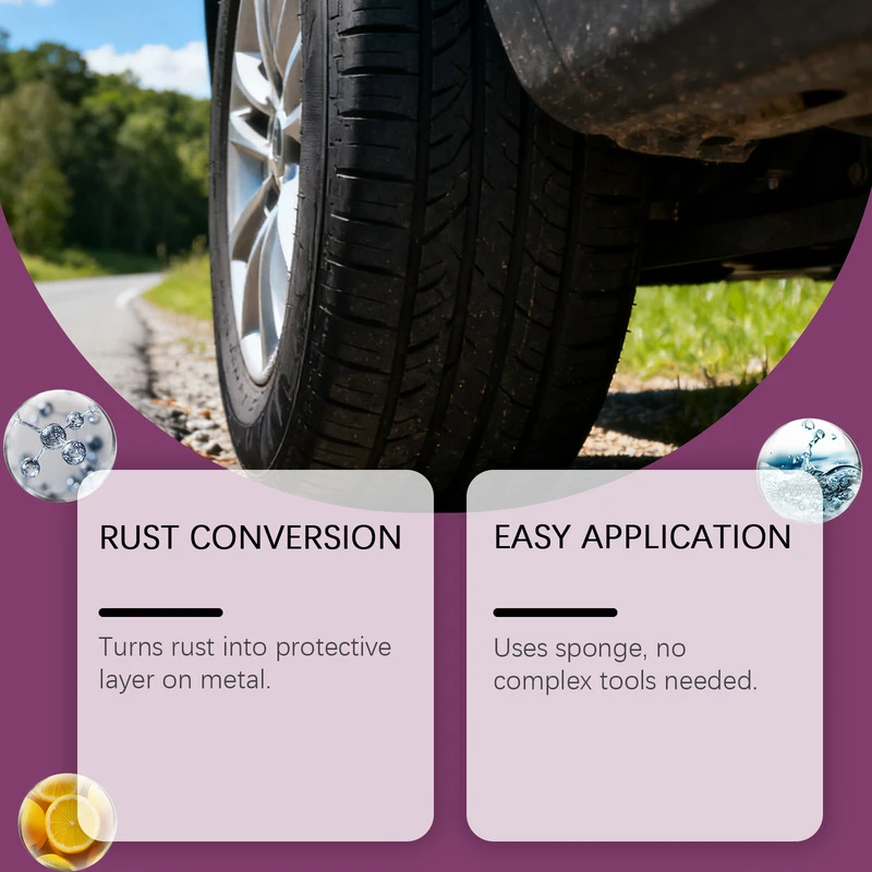 Car Repair Multi-Function Easy Applicator Rust Remover Liquid Portable Anti-Rust Cleaning Agent for Auto Metal Parts Surface