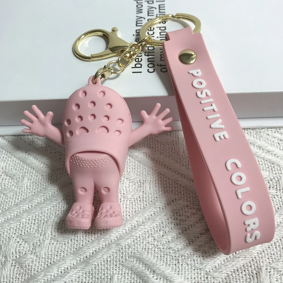 keychains slippers Mini Lovely Cute Couple Lover Plastic Foam Rubber 3D Slipper Sandal Keyring Mini EVA Little Croc Shoe