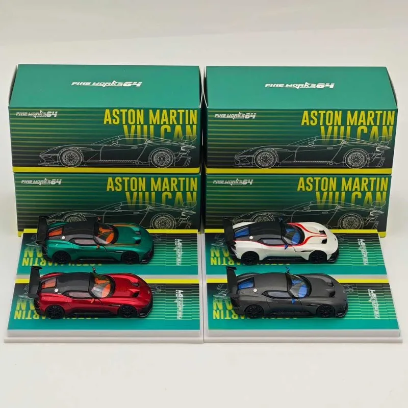 Fine Works 1/64 Aston Martin Vulcan Alloy Motor Vehicle Toy Die-casting Metal Model Collection Boy Christmas Gifts