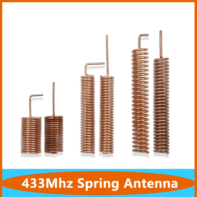 

100pcs 433MHz RF Internal Spring Antenna Receiver Transmitter Module 433 MHZ Helical Coil For PCB Light Wireless Remote Control