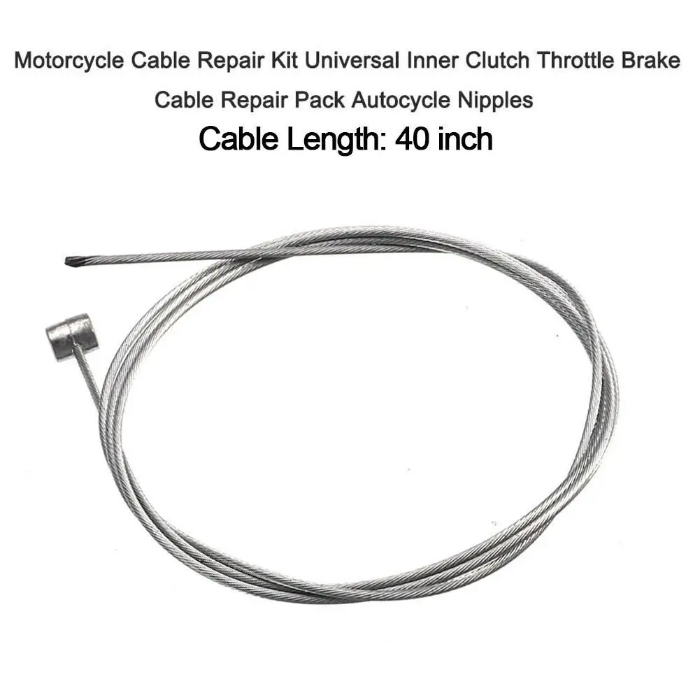 Universal Motorcycle Emergency Cable Repair Kit Cable Solderless Nipple With Sleeve And Nut Set Motorcycle Accesories