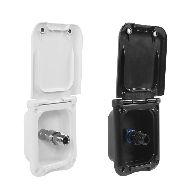 الملحقات RV اتصال منفذ المياه ورأس الدش غطاء شفط مغناطيسي مقاوم للغبار مدخل مياه السيارة