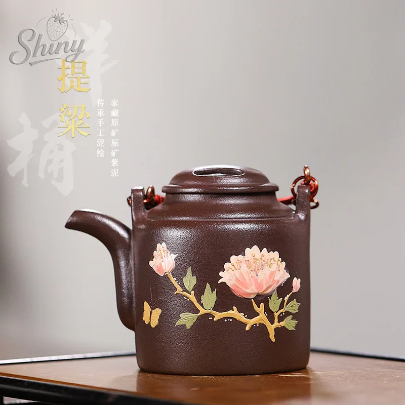 

Original Purple Clay Purple Sand Pot Handmade Clay Painting Bucket Teapot Tea Set
