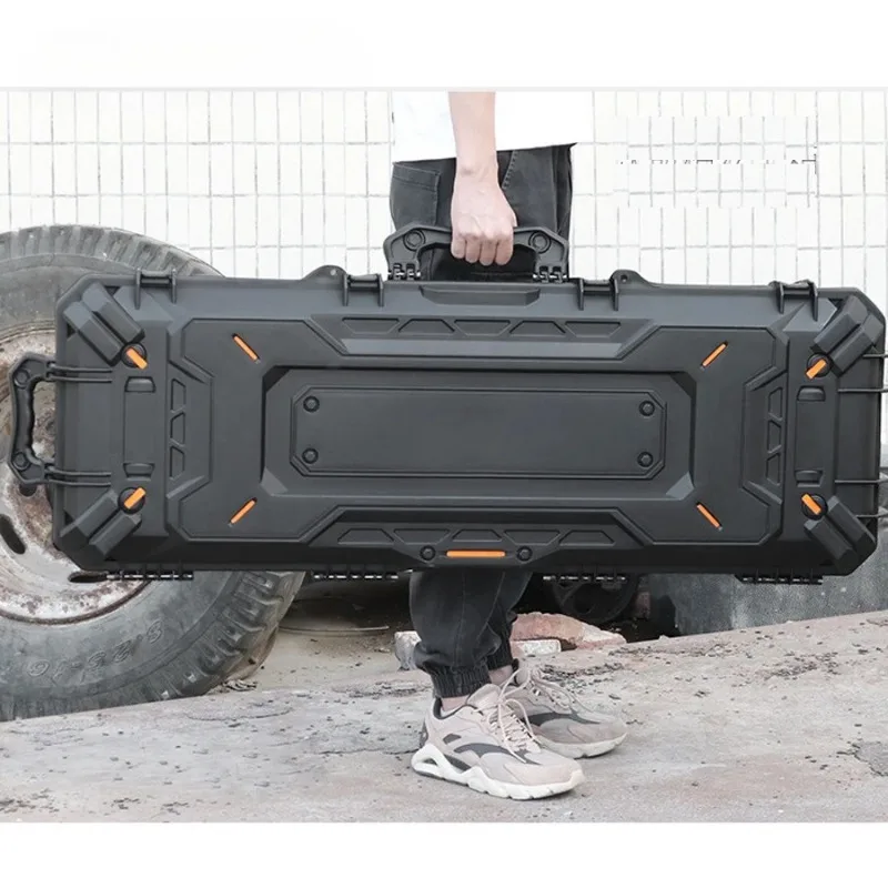 109CM Real CS Tactical Storage Box Outdoor Roof Mounted Cargo Box Sponge Anti-wear Shockproof Container