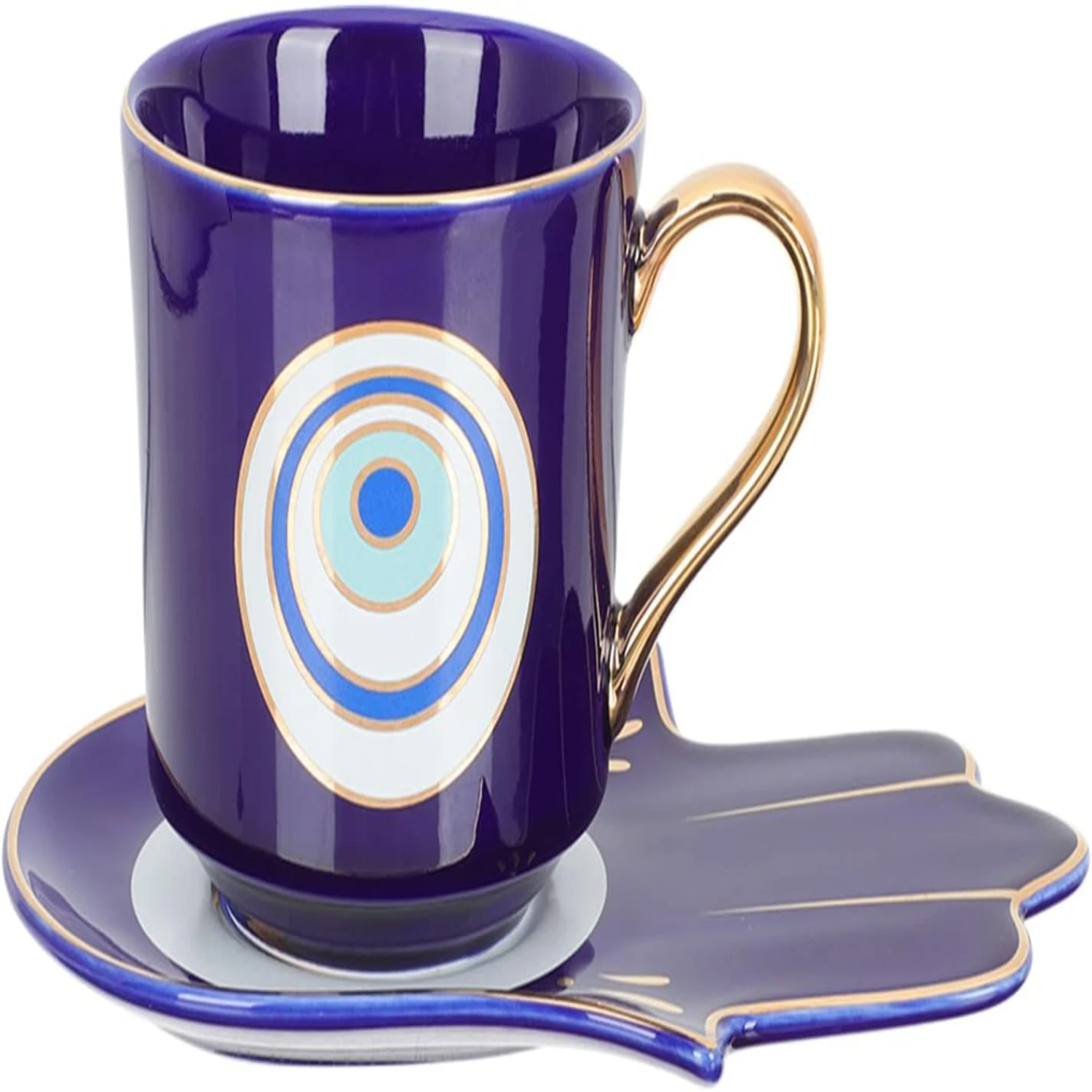 

y for guests. Enjoy your favorite hot beverages in style with this luxurious and eye-catching espresso cup set.