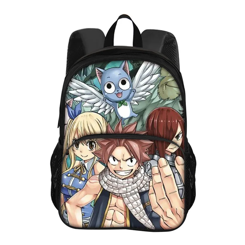 Fairy Tail with Front Pocket Backpack Boys and Girls Best Gift Stationery Sport Travel Large Capacity Bookbag