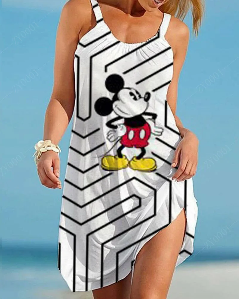 Jupe blanche Hippie Chic para mujer, tenue de plage élégante, modo Disney, Boho, été