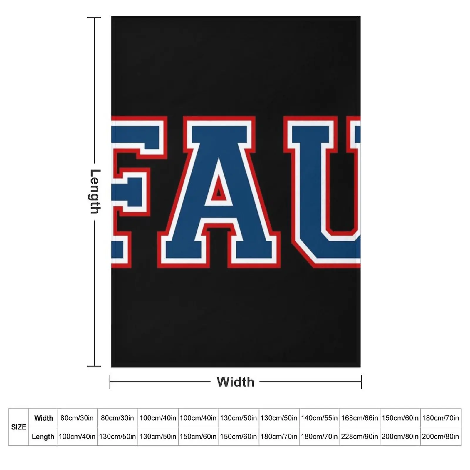 florida atlantic university college font Throw Blanket Thins Summer Hairys Furrys Sofa Throw For Decorative Sofa Blankets