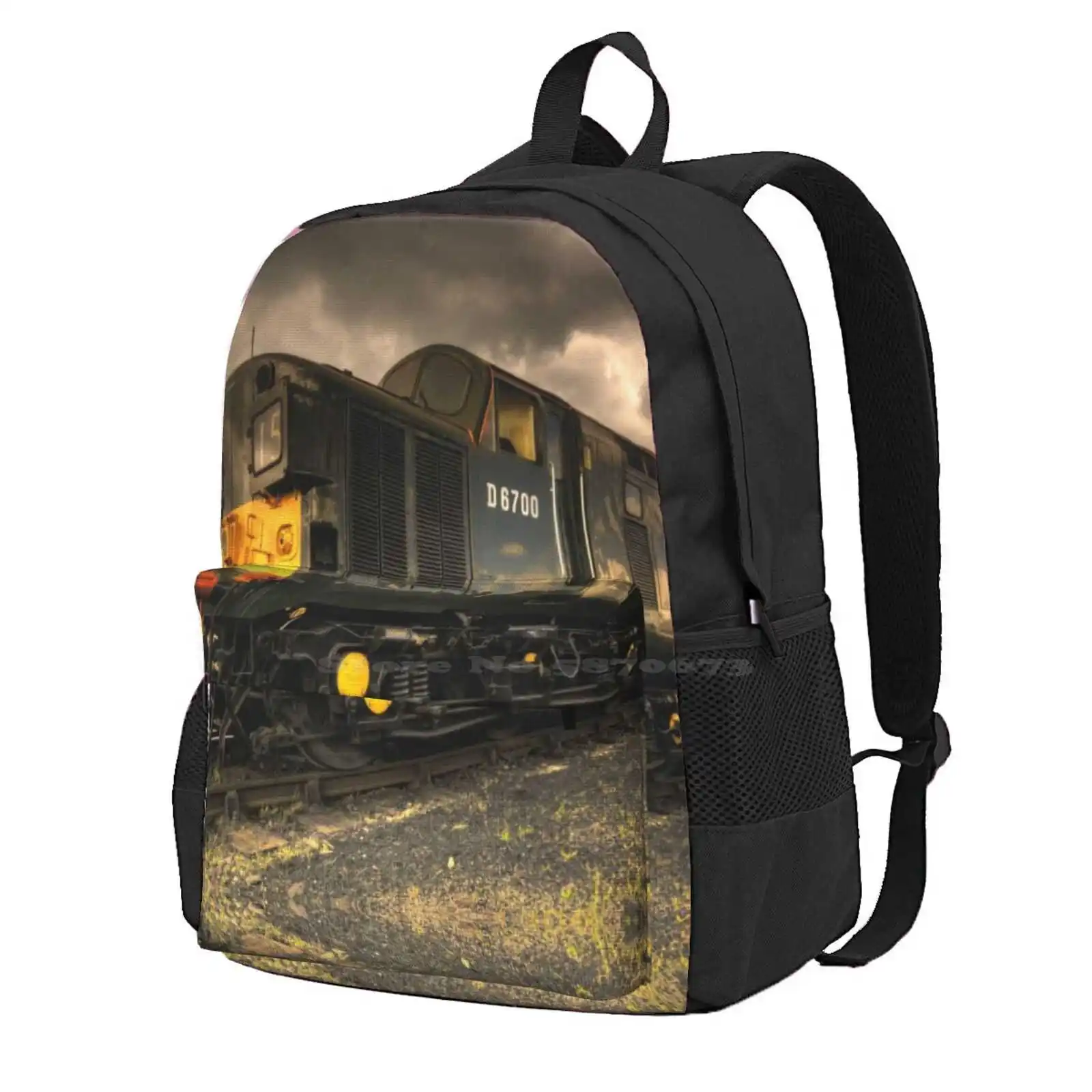 Class 37 Pioneer Hot Sale Schoolbag Backpack Fashion Bags Locomotive D6700 National Museum Railfest Yorkshire England English