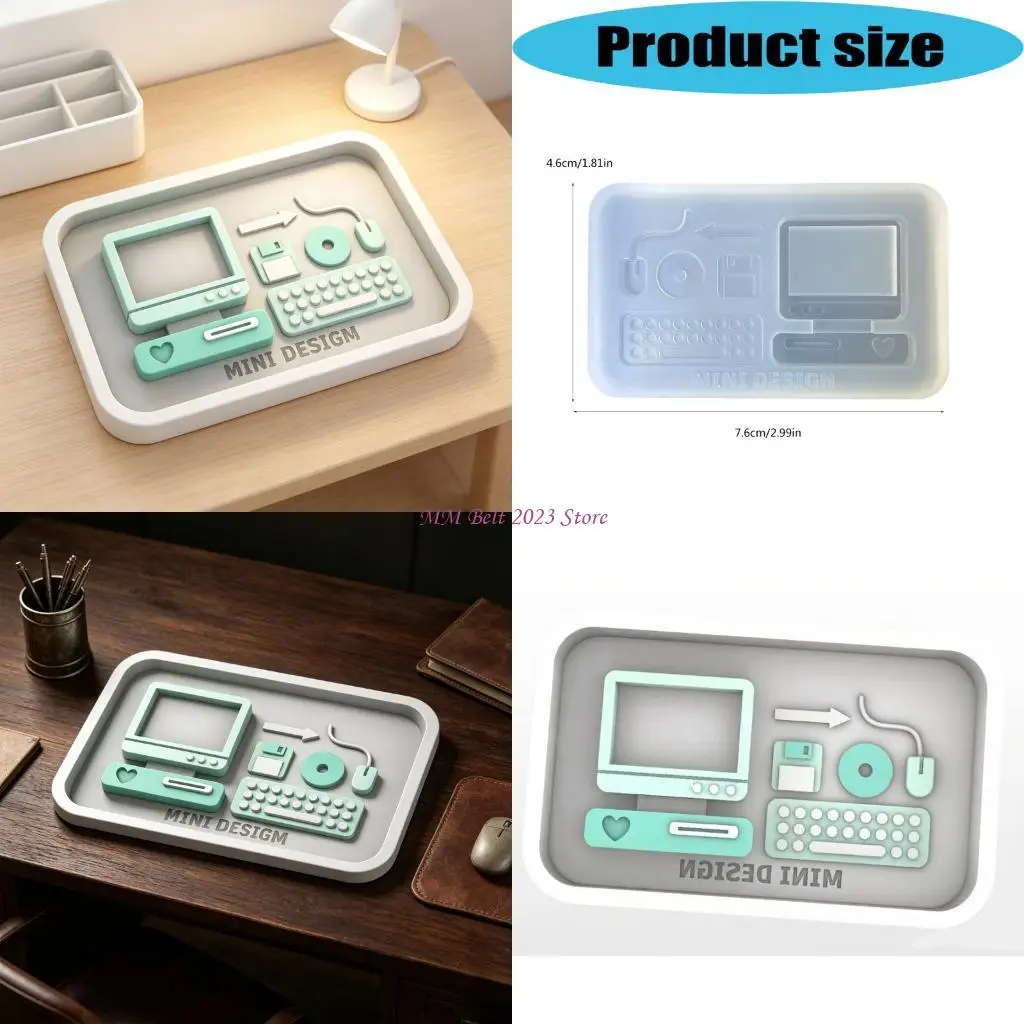 49ME Creative Small Computer Silicone Mould For Unique Homemade Accessories