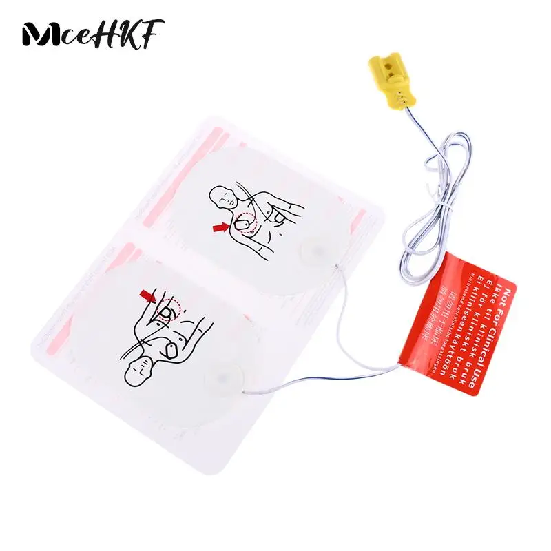 1set Adult Training AED Training Device Patches First Aid Training Replacement Pads Universal Trainer