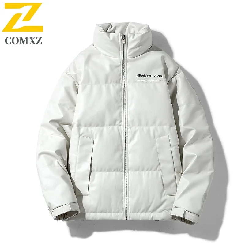 COMXZ Giacca invernale da uomo Moda Trendy Stile con cappuccio Street Look Caldo piumino da sci Gita quotidiana Cappotto imbottito di alta qualità