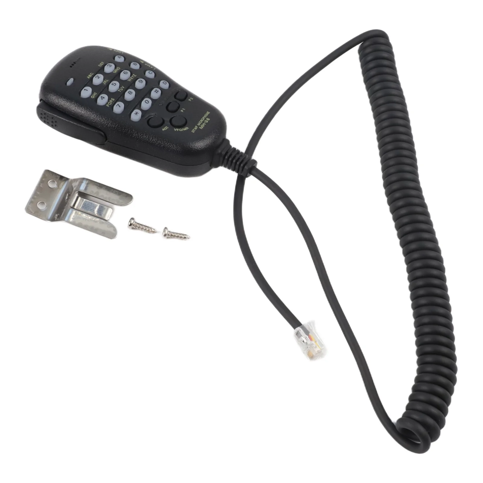 MH-36 Compatible Handheld Mic with Backlit Keypad and Four Programmable Soft Keys for For YAESU FT-90R FT-1500 FT-1802M FT-1900