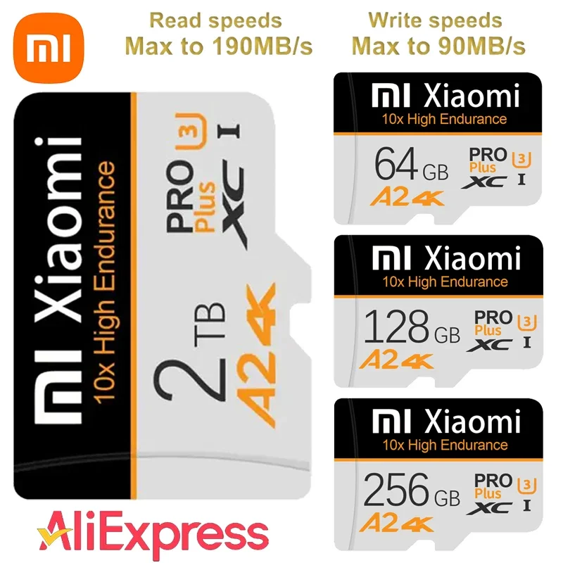 Mijia Xiaomi Memory Card 2TB 1TB A2 Class10 Mini SD Card 512GB TF Flash Card 128GB For Nintendo Switch Phone Car Device Monitor