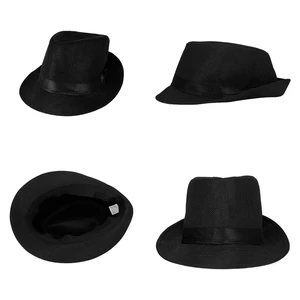 Gangster Gatsby Men's, Jazz Dance Party, Ball Cosplay, Opa Show Accessoires Set, 1 Cowboy Cap Set, 1920er Jahre, 8 Einheiten 6 Hauptverkauf Fantasy Cowboy Mann - №6