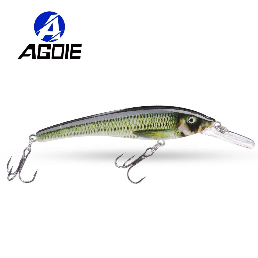 Agoie Floating Crankbait Minnow Lure 6g Wobbling Hard Bait for Bass Trout Pike Fishing