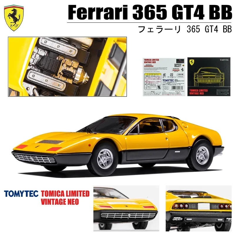 TAKARA TOMY TOMYTEC Tomica 1/64 TLV Ferrari 365 GT4 BB Legering Speelgoed Motor Diecast Metaal Model Geschenken