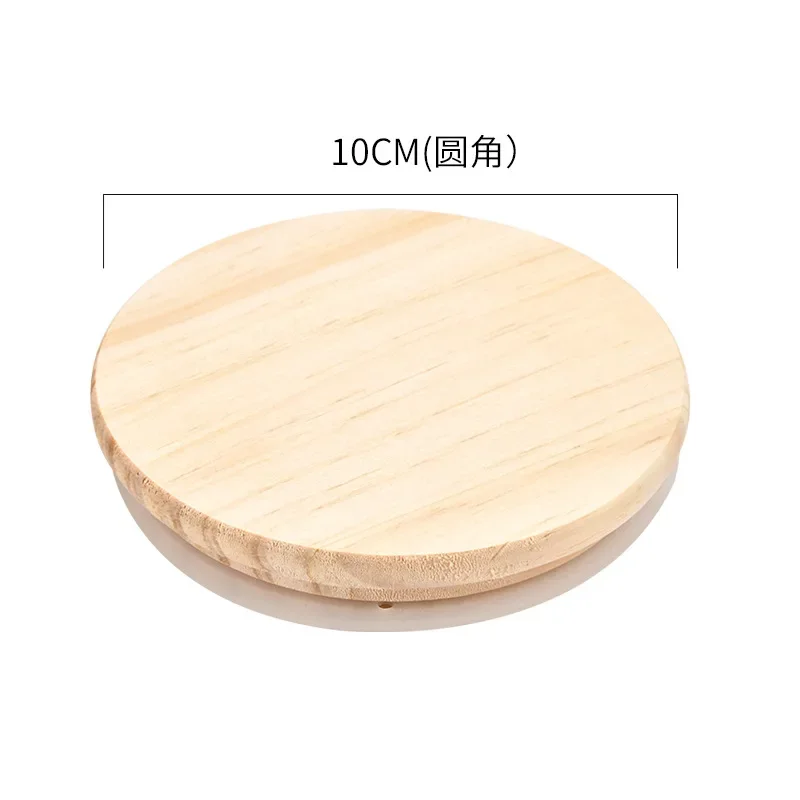 Pine Lid Sealed Silicone Cup Lid with Rounded Corners Pine Wooden Cup Lid Kitchen Fresh-keeping Lids