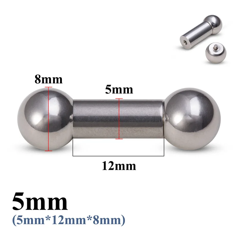 1pc Große Größe Edelstahl Genital Gerade Barbell Ohr Tragus PA Piercing Nippel Ring Bar Knorpel Ohrring Sexy Körper schmuck – Detail 12