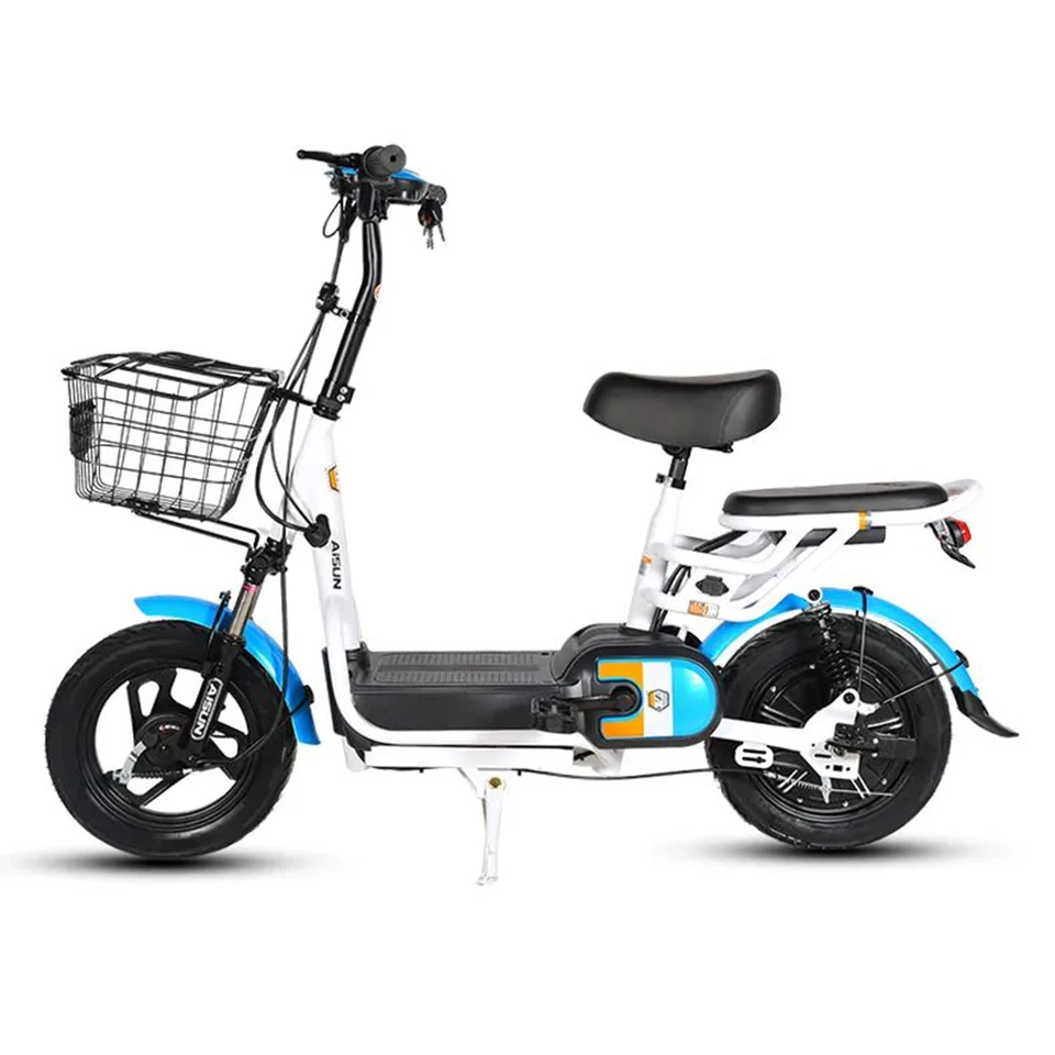 Wholesale 14Inch E-Bike Electric Moped Electric Bike 350W 48V Motor City Electric Scooter for Adults image 3