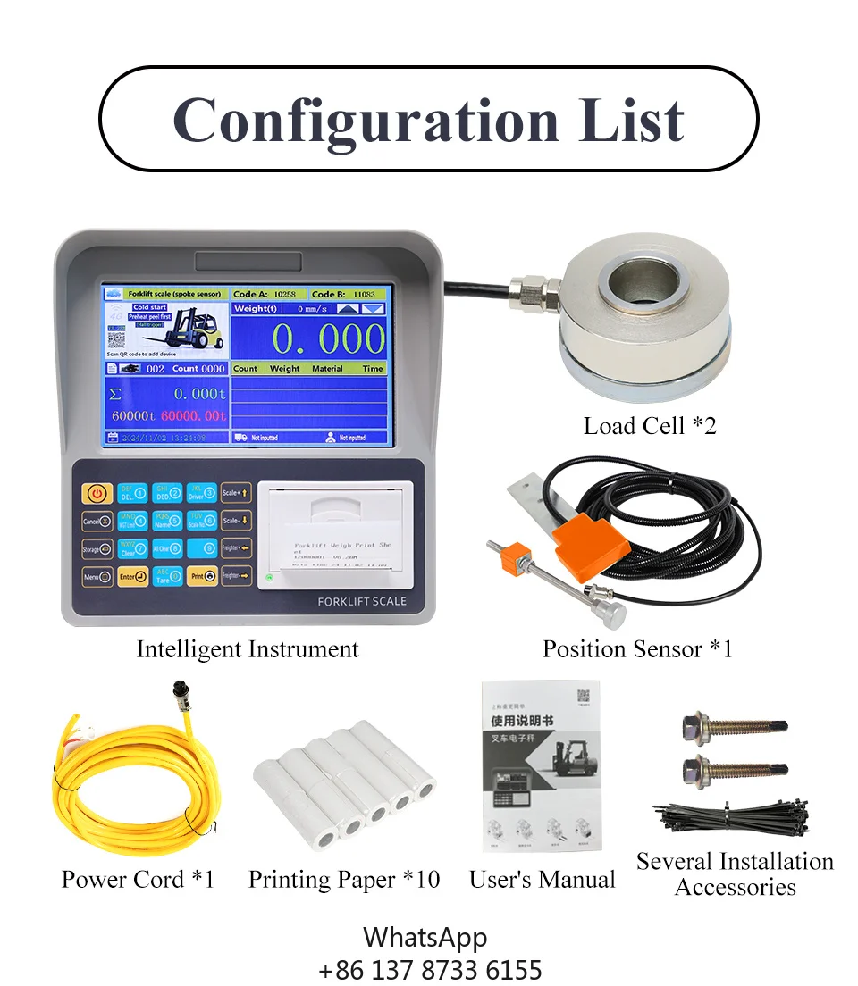 CE Certified Electronic Forklift Weighing Scale Suitable For Efficient Loading And Weighing Control In Logistics Companies